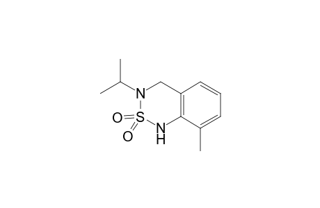 1H-2,1,3-Benzothiadiazine, 3,4-dihydro-8-methyl-3-(1-methylethyl)-, 2,2-dioxide