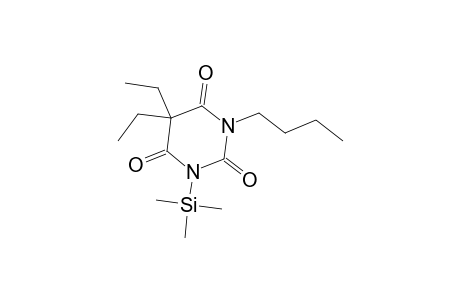 2,4,6(1H,3H,5H)-Pyrimidinetrione, 1-butyl-5,5-diethyl-3-(trimethylsilyl)-