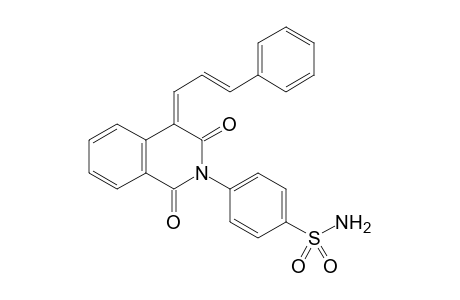 4-((Z)-1,3-Dioxo-4-((E)-3-phenylallylidene)-3,4-dihydroisoquinolin-2(1H)-yl)benzenesulfonamide
