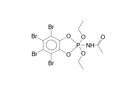 2,2-DIETHOXY-2-ACETYLAMINO-4,5-TETRABROMOBENZO-1,3,2-DIOXAPHOSPHOLANE