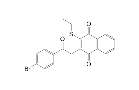 1,4-Naphthalenedione, 2-[2-(4-bromophenyl)-2-oxoethyl]-3-(ethylthio)-