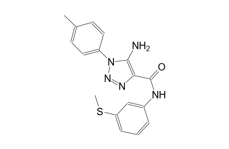 1H-1,2,3-triazole-4-carboxamide, 5-amino-1-(4-methylphenyl)-N-[3-(methylthio)phenyl]-