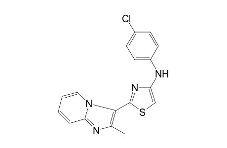 Thiazole, 4-(4-chlorophenylamino)-2-(2-methylimidazolo[1,2-a]pyridin-3-yl)-