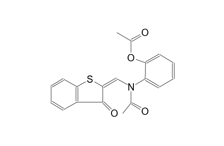 acetamide, N-[2-(acetyloxy)phenyl]-N-[(E)-(3-oxobenzo[b]thien-2(3H)-ylidene)methyl]-