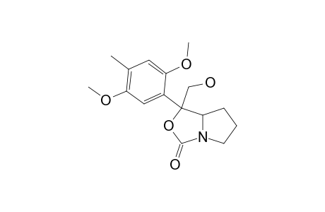 TETRAHYDRO-1-(HYDROXYMETHYL)-1-(2,5-DIMETHOXY-4-METHYL-PHENYL)-1H,3H-PYRROLO-[1.2-C]-OXAZOL-3-ONE