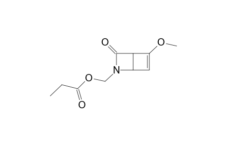 5-METHOXY-3-OXO-2-PROPIONYLOXYMETHYL-2-AZABICYCLO-[2.2.0]-HEX-5-ENE
