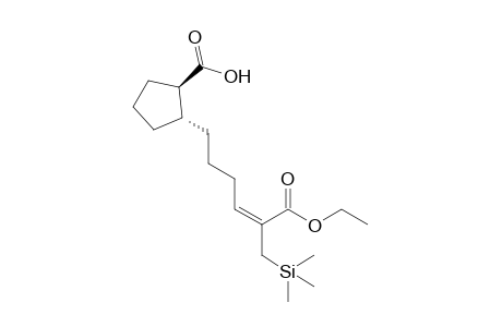 trans-2-[(E)-5-Ethoxycarbonyl-6-(trimethylsilyl)hex-4-en-1-yl]cyclopentanecarboxylic acid