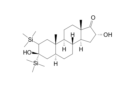 Bistrimethylsilyl 3.beta.,16.alpha.-dihydroxy-5.alpha.-androstane-17-one