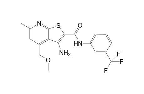 3-amino-4-(methoxymethyl)-6-methyl-N-[3-(trifluoromethyl)phenyl]thieno[2,3-b]pyridine-2-carboxamide