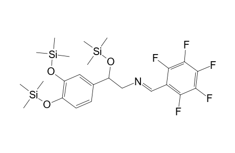 Benzeneethanamine, N-[(pentafluorophenyl)methylene]-.beta.,3,4-tris[(trimethylsilyl)oxy]-