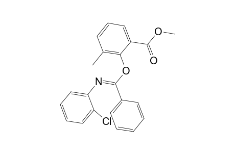 Methyl 2-([(E)-[(2-chlorophenyl)imino](phenyl)methyl]oxy)-3-methylbenzoate