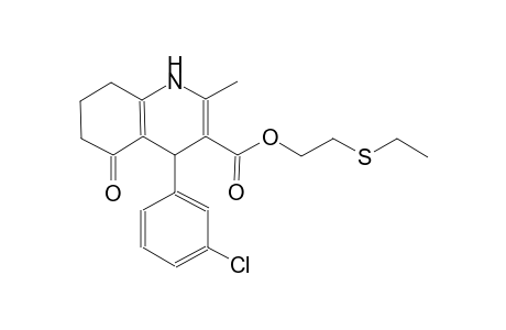 3-quinolinecarboxylic acid, 4-(3-chlorophenyl)-1,4,5,6,7,8-hexahydro-2-methyl-5-oxo-, 2-(ethylthio)ethyl ester