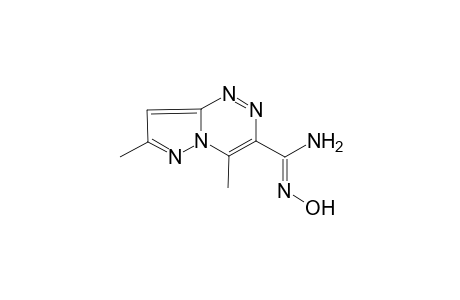 Pyrazolo[5,1-c][1,2,4]-triazine-3-carboxamide oxime, 4,7-dimethyl-