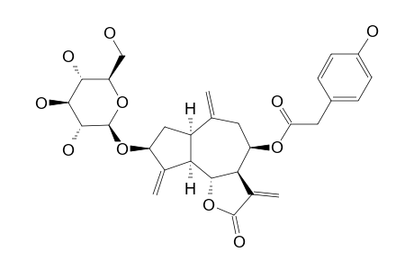 3-BETA-(BETA-D-GLUCOPYRANOSYL-OXY)-8-BETA-(4-HYDROXYPHENYL)-ACETOXY-4(15),10(14),11(13)-GUAIA-TRIEN-12,6-OLIDE