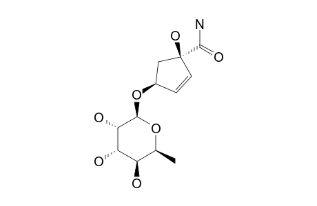 (1S,1R)-1-HYDROXY-4-(6-DEOXY-BETA-D-GLUCOPYRANOSYLOXY)-2-CYCLOPENTENE-1-CARBOXAMIDE