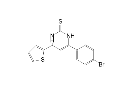 6-(4-bromophenyl)-4-(2-thienyl)-3,4-dihydro-2(1H)-pyrimidinethione