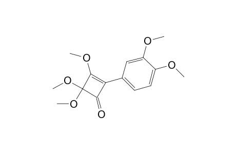 2,2-Dimethoxy-4-(3,4-dimethoxyphenyl)-3-methoxycyclobuteneone