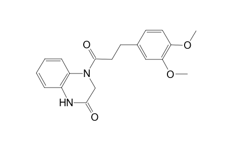 2(1H)-Quinoxalinone, 4-[3-(3,4-dimethoxyphenyl)-1-oxopropyl]-3,4-dihydro-