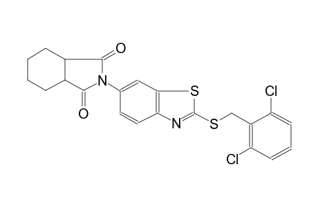 1H-isoindole-1,3(2H)-dione, 2-[2-[[(2,6-dichlorophenyl)methyl]thio]-6-benzothiazolyl]hexahydro-