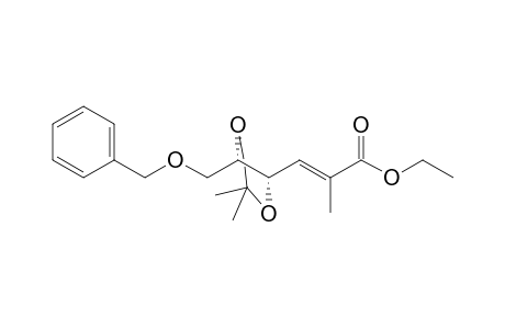 (2E,4S,5S)-2-Methyl-4,5-O-isopropylidene-6-benzyloxy-4,5-diol-2-ene-1-hexanoic acid ethyl ester