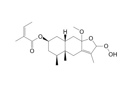 2.beta.-Angeloyloxy-10.beta.-H-8-methoxy-12-hydroperoxy-dihydro-furanoeremophilane