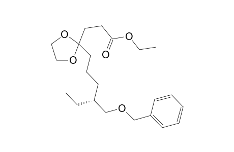 Ethyl 3-{2'-[4"-[(benzyloxymethyl)hexyl]-[1',3']dioxolan-2'-yl]propanoate