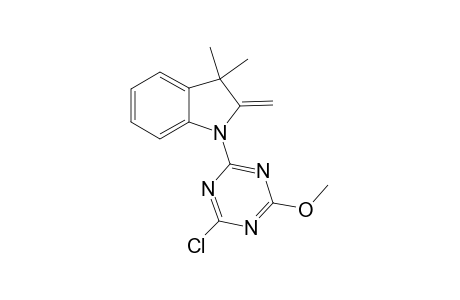 1-(4,chloro-6-methoxy-1,3,5-triazin-2-yl)-3,3-dimethyl-2-methylene-indoline