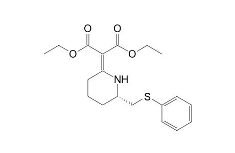 (6S)-2-Bis(ethoxycarbonyl)methylidene-6-(phenylsulfanylmethyl)piperidine