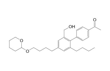 4-Acetyl-2'-butyl-4'-[4-(tetrahydropyranyloxy)butyl]-6'-hydroxymethylbiphenyl