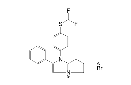 1-{4-[(difluoromethyl)sulfanyl]phenyl}-2-phenyl-1H,5H,6H,7H-pyrrolo[1,2-a]imidazol-4-ium bromide