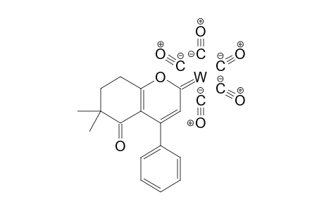Pentacarbony(6,6-dimethyl-5-oxo-4-phenyl-5,6,7,8-tetrahydro-2H-chromen-2-ylidene)tungsten