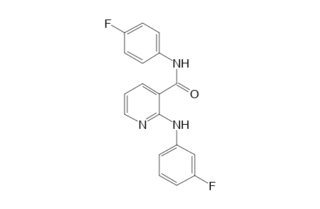 2-(3-Fluoroanilino)-N-(4-fluorophenyl)nicotinamide
