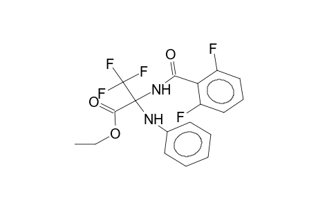 ethyl 2-(2,6-difluorobenzamido)-2-anilino-3,3,3-trifluoropropanoate