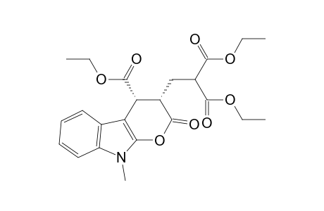 Diethyl 2-(((3S,4R)-4-(ethoxycarbonyl)-9-methyl-2-oxo-2,3,4,9-tetrahydropyrano[2,3-b]indol-3-yl)methyl)malonate