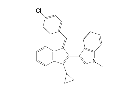 3-[(11E)-1-4-Chlorobenzylidene-3-cyclopropyl-1H-inden-2-yl]-1-methyl-1H-indole