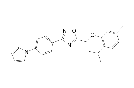 1,2,4-Oxadiazole, 5-[[5-methyl-2-(1-methylethyl)phenoxy]methyl]-3-[4-(1H-pyrrol-1-yl)phenyl]-