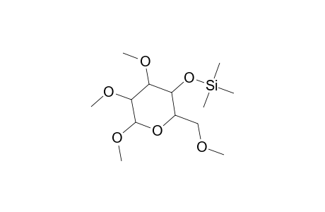 .beta.-D-Glucopyranoside, methyl 2,3,6-tri-O-methyl-4-O-(trimethylsilyl)-