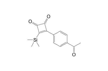 3-(4-acetylphenyl)-4-trimethylsilyl-cyclobut-3-ene-1,2-dione