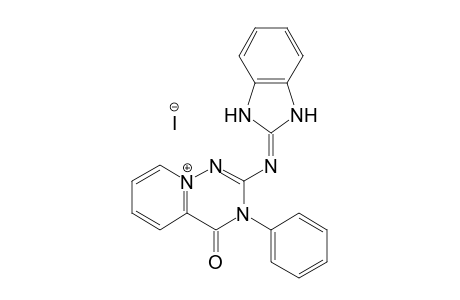 2-(1,3-Dihydro-benzimidazole-2-ylidenamino)-4-oxo-3-phenyl-3,4-dihydro-pyrido[2,1-f][1,2,4]triazinium iodide salt