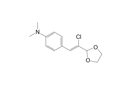 2-[(Z)-1-Chloro-2-(4-dimethylaminophenyl)vinyl]-1,3-dioxolane
