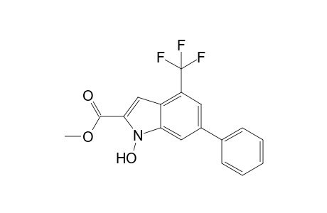 Methyl 1-Hydroxy-6-phenyl-4-trifluoromethyl-1H-indole-2-carboxylate