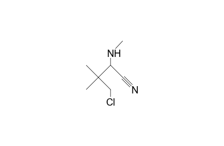 2-(N-Methyl)amino-4-chloro-3,3-dimethyl-butanenitrile