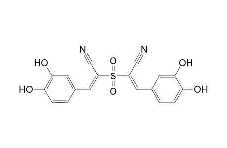 (E)-2-[(E)-1-cyano-2-(3,4-dihydroxyphenyl)ethenyl]sulfonyl-3-(3,4-dihydroxyphenyl)-2-propenenitrile