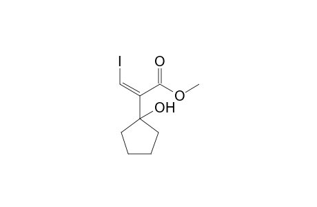 Methyl (Z)-3-iodo-2-(1-hydroxy-cyclopentyl)prop-2-enoate