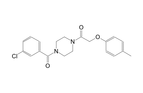 piperazine, 1-(3-chlorobenzoyl)-4-[(4-methylphenoxy)acetyl]-