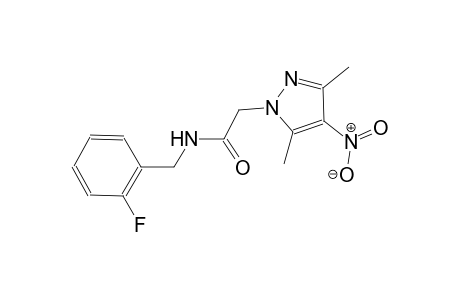 2-(3,5-dimethyl-4-nitro-1H-pyrazol-1-yl)-N-(2-fluorobenzyl)acetamide