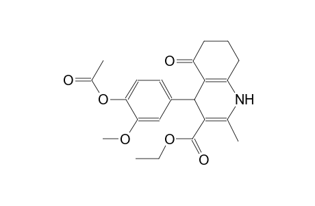 ethyl 4-[4-(acetyloxy)-3-methoxyphenyl]-2-methyl-5-oxo-1,4,5,6,7,8-hexahydro-3-quinolinecarboxylate
