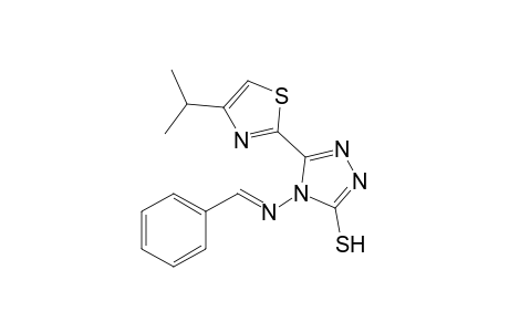 4-(Benzylideneamino)-5-(4-isopropylthiazol-2-yl)-4H-1,2,4-triazole-3-thiol