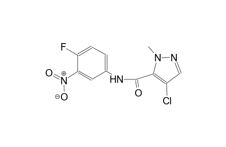 4-chloro-N-(4-fluoro-3-nitrophenyl)-1-methyl-1H-pyrazole-5-carboxamide