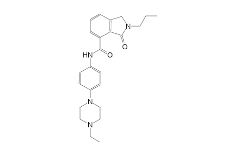 N-[4-(4-ethyl-1-piperazinyl)phenyl]-3-oxo-2-propyl-4-isoindolinecarboxamide
